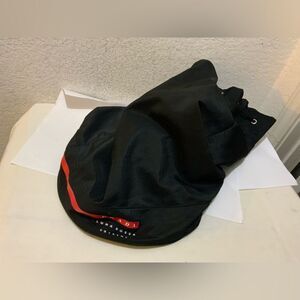 PRADA Luna Rossa Extreme Travel Bag Duffle Bag Black Nylon Drawstring